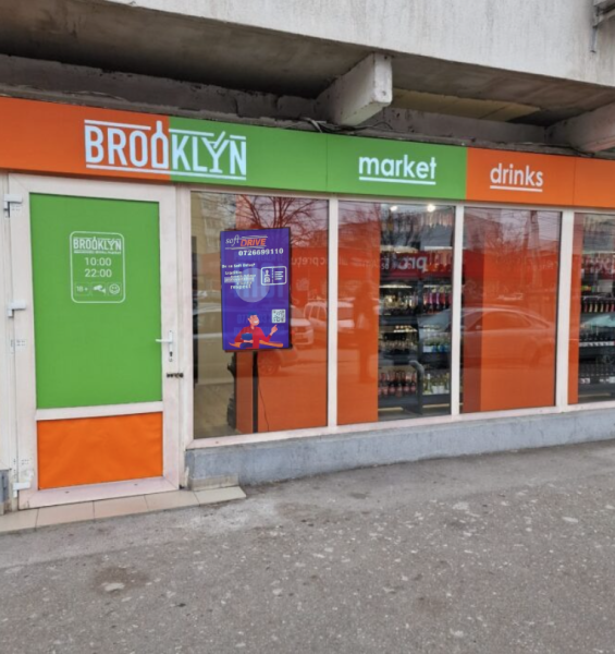 Reteaua Digitala DOOH Indoor - Brooklyn Drinks Market – Str. Bahluiului nr. 16 Ploiești